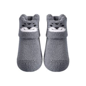 chaussette-chausson-antidérapantes-bébé-gris