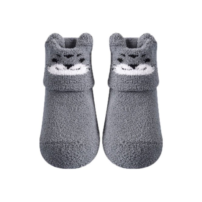 chaussette-chausson-antidérapantes-bébé-gris