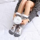 chaussons chaussette ours polaire photo portés