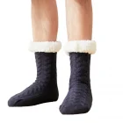 chausson chaussette bleu marine homme