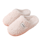chausson fouré femme blanc