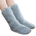 chaussette cocooning femme bleu