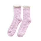 chaussette moumoute femme violet