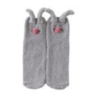 chaussettes oreille lapin gris