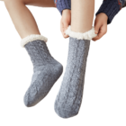 chaussette antiderapante gris femme