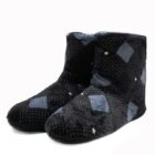 Pantoufle haute homme gris