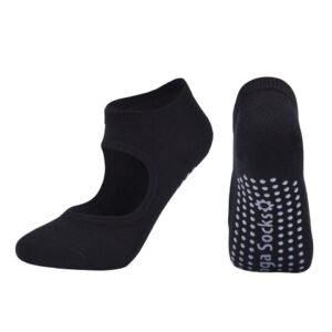 women's non slip dance socks - Noir