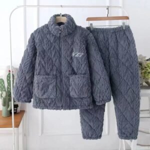 cozy men's fleece pajamas - XL