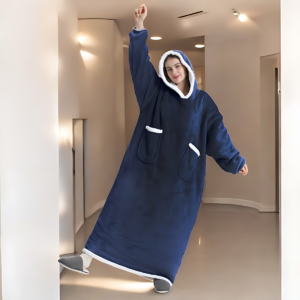 oversized blanket hoodie - Navy blue