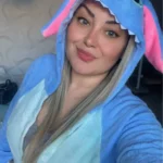 blue stitch onesie pajama photo review