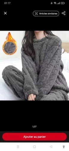 cozy women's blue fleece pajamas photo review
