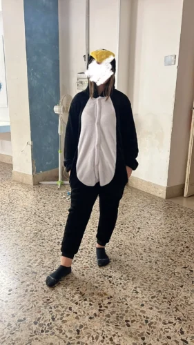 Penguin fleece onesie pajamas for women photo review