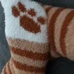 fuzzy cat claw slipper socks photo review