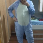 blue stitch onesie pajama photo review