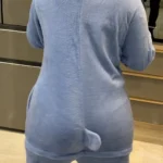blue stitch onesie pajama photo review