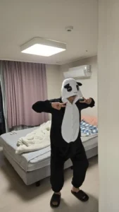 panda fleece onesie for women photo review