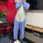 blue stitch onesie pajama photo review