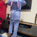 blue stitch onesie pajama photo review