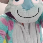 blue sully fleece onesie for women photo review