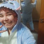 blue stitch onesie pajama photo review