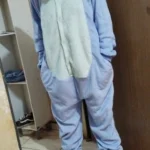 blue stitch onesie pajama photo review