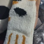 fuzzy cat claw slipper socks photo review