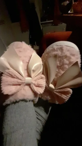 cozy women's fuzzy slippers photo review