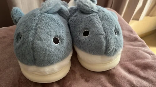 shark fuzzy slippers for women photo review