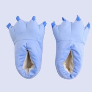funny men's novelty slippers - Light blue