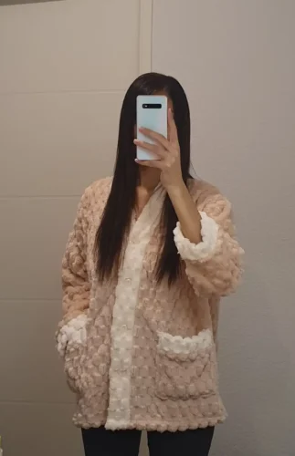 Cozy plush fleece jacket for women photo review