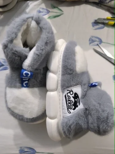 cozy men's fur lined slippers photo review