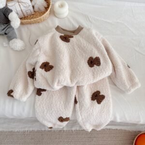plush kids fleece pajamas - Chiot