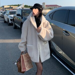 cozy sherpa fleece jacket - S