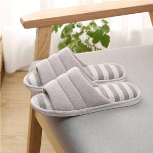 Men's open toe slippers - Brown